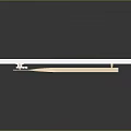 White Board Featuring Light Wooden Strips In Wavy Arrangement On Black Reflective Surface
