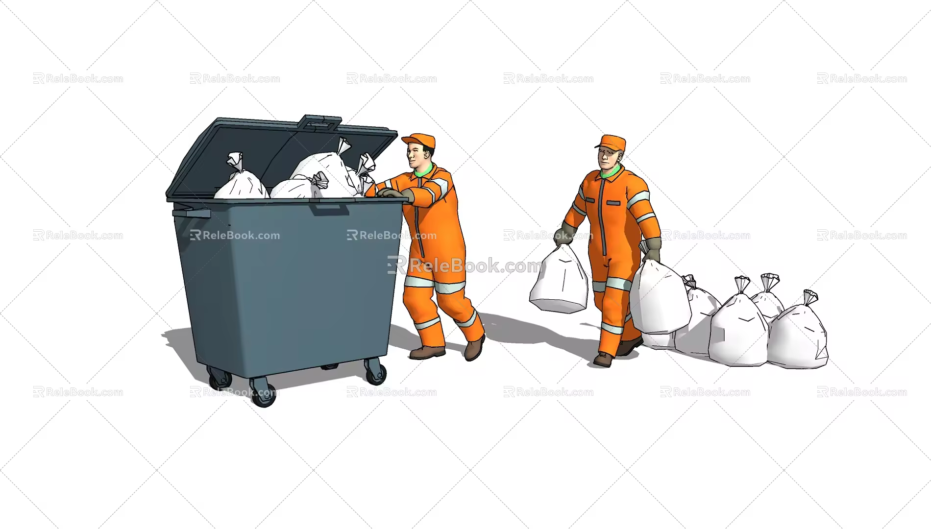 trash can 3d model