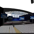 Huawei Conference Stage With Large Screens And Seats In Modern Auditorium
