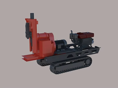 Mechanical equipment Backside grouting machine 3d model