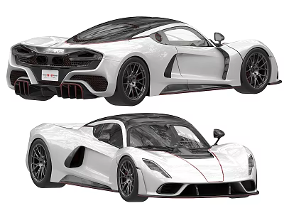 Hennessy Venom Super Run Venom sports car Convertible sports car 3d model