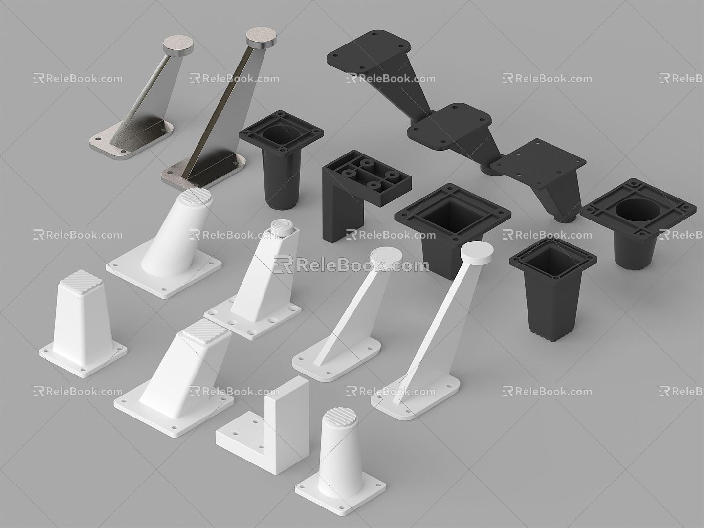 Modern Furniture Legs 3d model