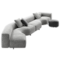 Minotti people sofa sofa pillow shaped sofa shaped sofa 3d model