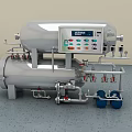 Heavy Duty Stainless Steel Industrial Equipment With Control Panel Pipes And Valves