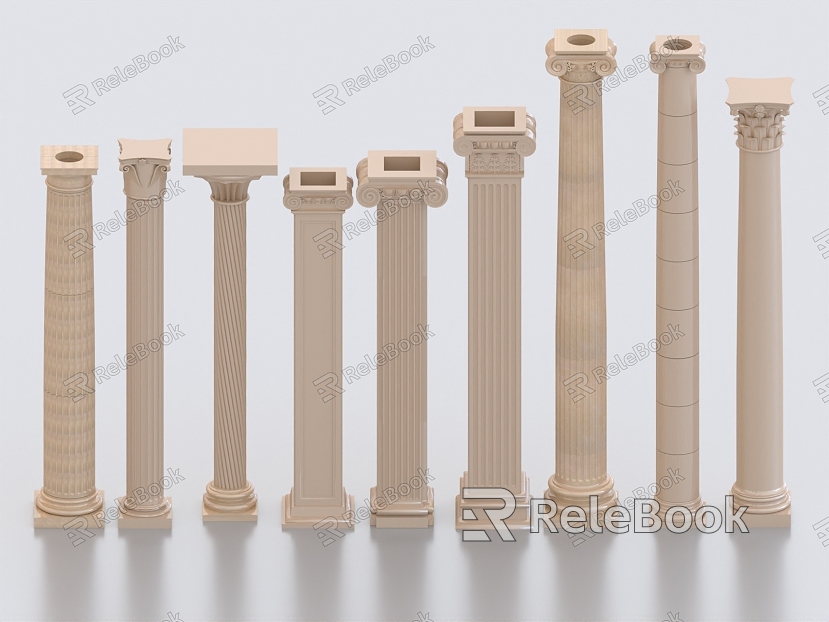 Roman Column Stone Carved Column Stone Column Garden Stone Column Marble Column Column Classical Column model