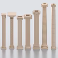 Roman Column Stone Carved Column Stone Column Garden Stone Column Marble Column Classical Column 3d model