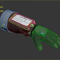 High Tech Smart Glove With Digital Display Screen And Industrial Design Features 3d model