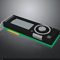 High Performance Electronic Graphics Card With Cooling Fan And Green Edge Design
