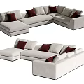 Modern Poliform Multiplayer Sofa 3d model
