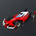 Striking Red Ferrari Racing Car With Sleek Design And Aerodynamic Details