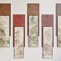 New Chinese Hanging Paintings 3d model