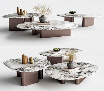 CALLISTO Porada Modern Coffee Table Combination Coffee Table Combination Marble Coffee Table 3d model