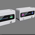 White Press Washing Supplies Dispensers With Multi Color Indicators For Kitchen Bathroom Use