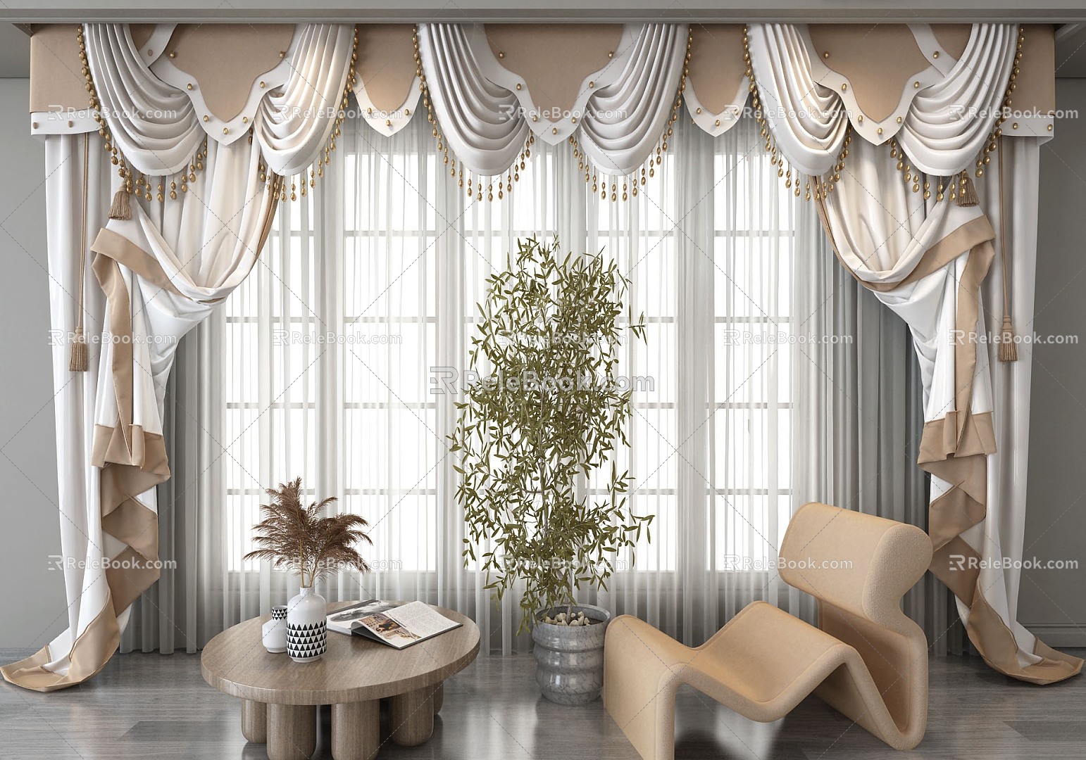 Curtains 3d model