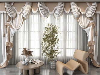 Curtains 3d model