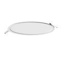 Modern Recessed Downlight With Round White Panel And Metal Frame For Home Lighting