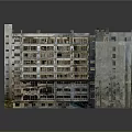 Multi Storey Apartment Building With Balconies Multiple Units And Complex Structure 3d model
