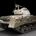 Detailed Military Tank With Turret Cannon Tracks Armor And Realistic Design