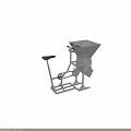 Foot Operated Stainless Steel Grinding Machine With Hopper And Gear Mechanism