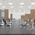 Modern Conference Room Interior Design With Multiple Screens Wooden Panels And Ceiling Lights