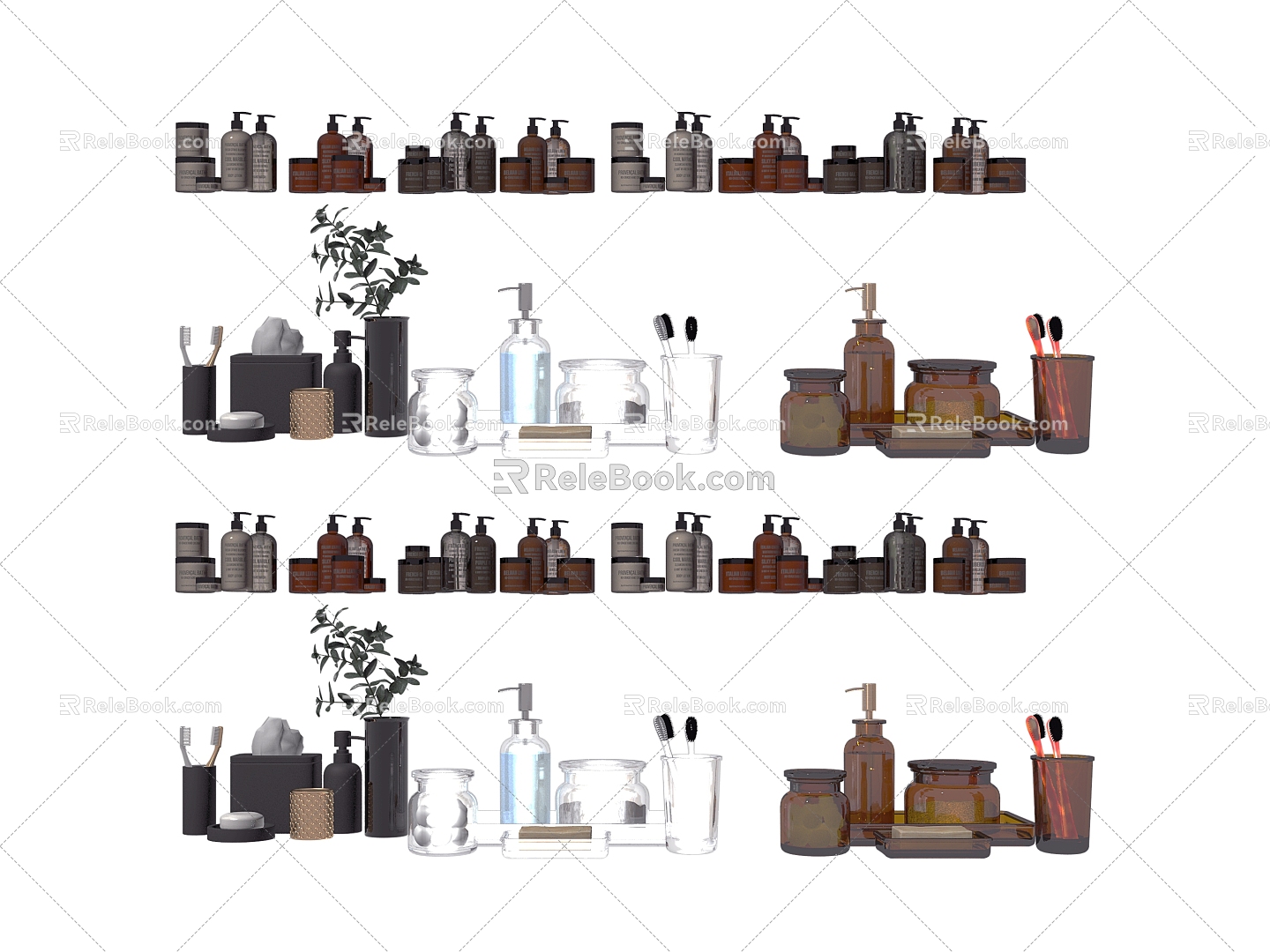 Display cosmetics 3d model