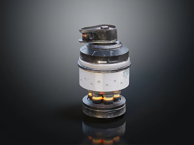 Industrial LOFT Grenade Gun Grenade 3d model