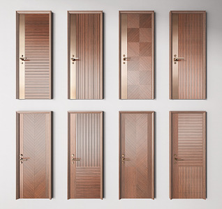 Light Luxury Swing Door Combination 3d model