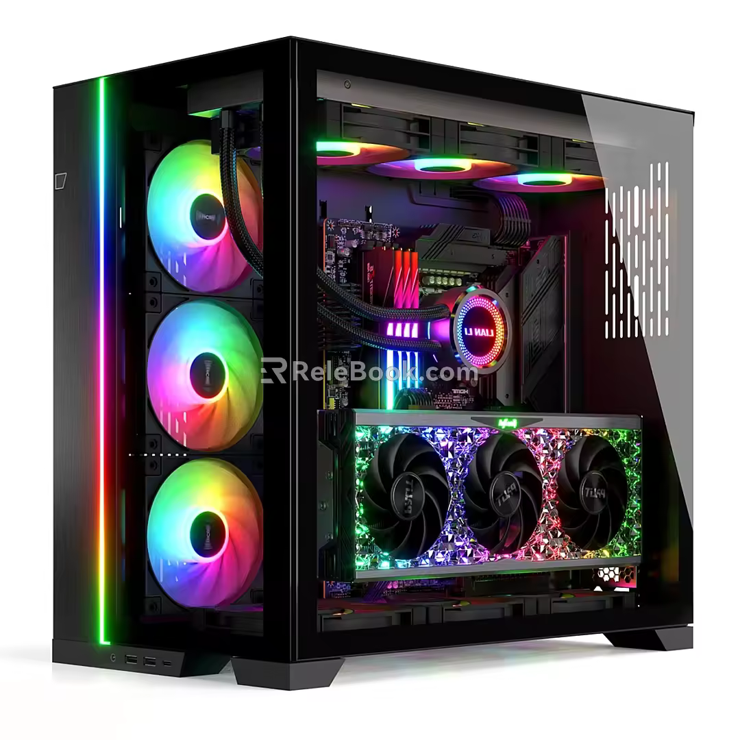 Modern computer mainframe 3d model