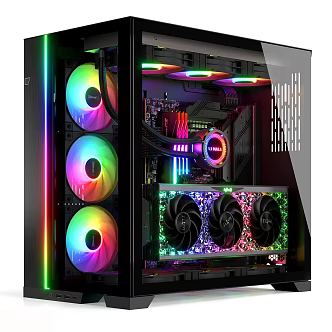 Modern computer mainframe 3d model