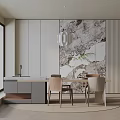 Modern table combination 3d model