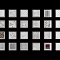 Various Textured Wall Decorative Panels With Different Geometric And Abstract Patterns