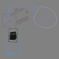 L Shaped Office Desk With White Surface Yellow Cabinet Computer Monitor Keyboard Mouse And Tablet