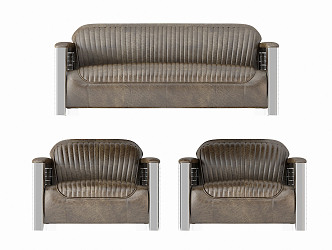 Modern Combination Sofa Chair 3d model