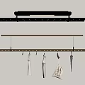 Modern Drying Rack Lifting Drying Rack Remote Control Drying Clothes Electric Drying Rack Invisible Drying Rack Drying Rack 3d model