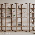 Bookshelf Storage Rack 3d model