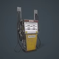 Vintage Fuel Dispenser with Dual Nozzles Ultra and Black Gold Labels Industrial Equipment