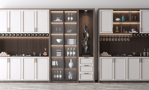 New Chinese Wine Cabinet 3d model