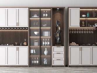 New Chinese Wine Cabinet 3d model