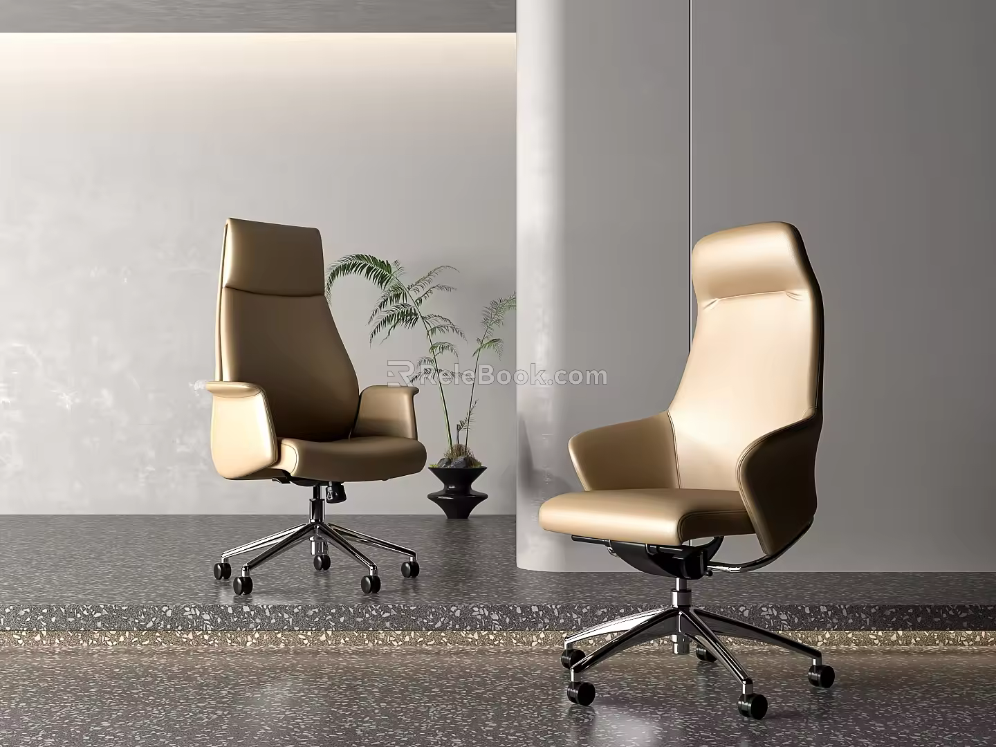 Office Chair Single Chair Boss Chair 3d model