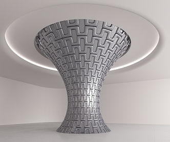 Modern Column 3d model