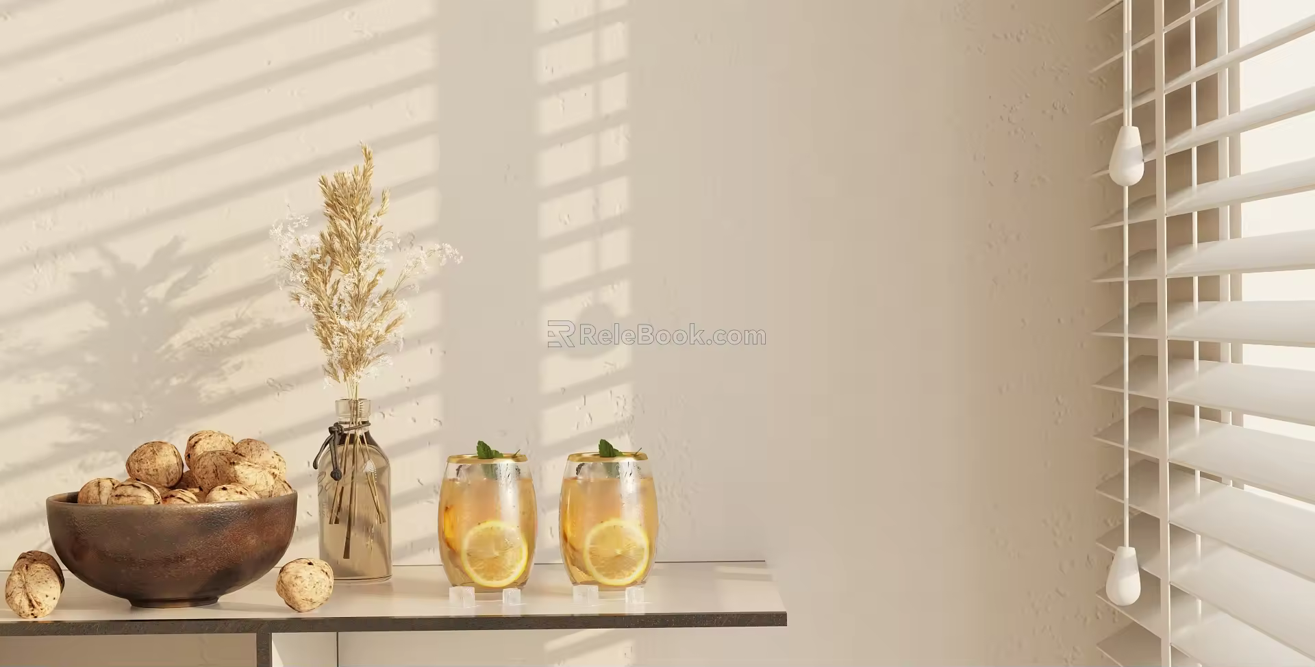 Modern Beverage Ornaments Combination 3d model