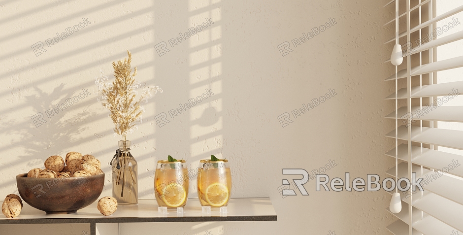 Modern Beverage Ornaments Combination model