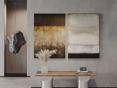 Quiet abstract paintings 3d model