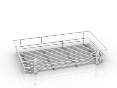 Sturdy Stainless Steel Kitchenware Drying Rack for Countertop Storage Organizer 3d model