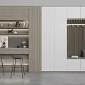 Modern Shoe Cabinet Multi-function Shoe Cabinet 3d model