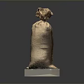 Practical Burlap Sack Storage With Square Base For Daily Household Items