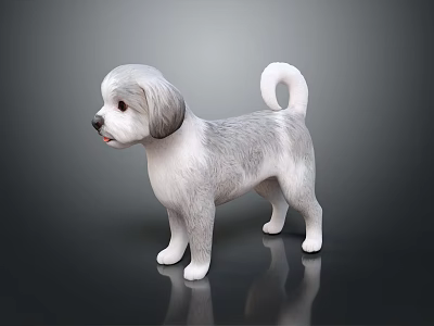 Modern Dog Toy Toy Dog Cartoon Dog 3d model