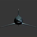 Blue Shark 3D Model With Sleek Body Distinctive Fins And Long Tail On Dark Background