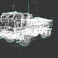 Military Weapon Transport Vehicle Armored Truck With Green Markings