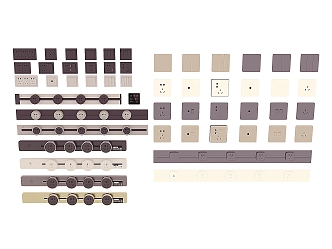 Hardware switch panel 3d model